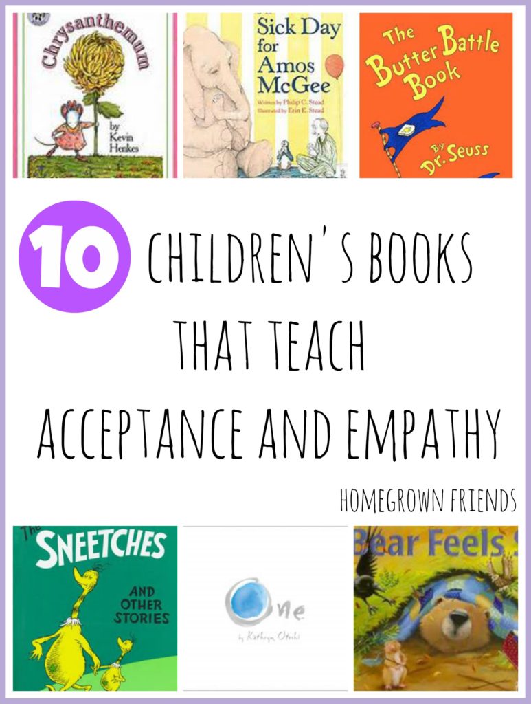 10 Children's Books that Teach Acceptance and Empathy - Homegrown Friends