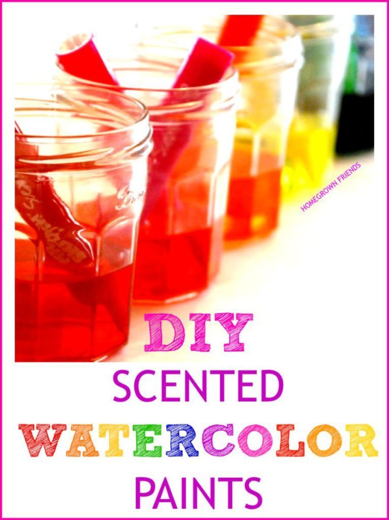 Homemade Scented Watercolors - Homegrown Friends
