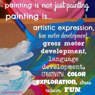 How to Introduce Painting to Children - Homegrown Friends