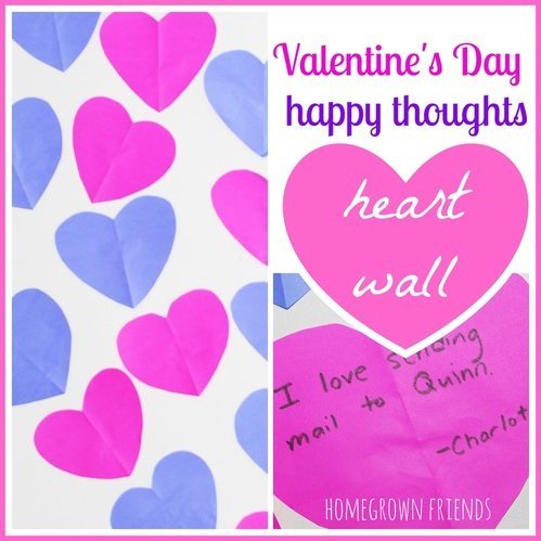 Valentine's Day Happy Thoughts Heart Wall - Homegrown Friends