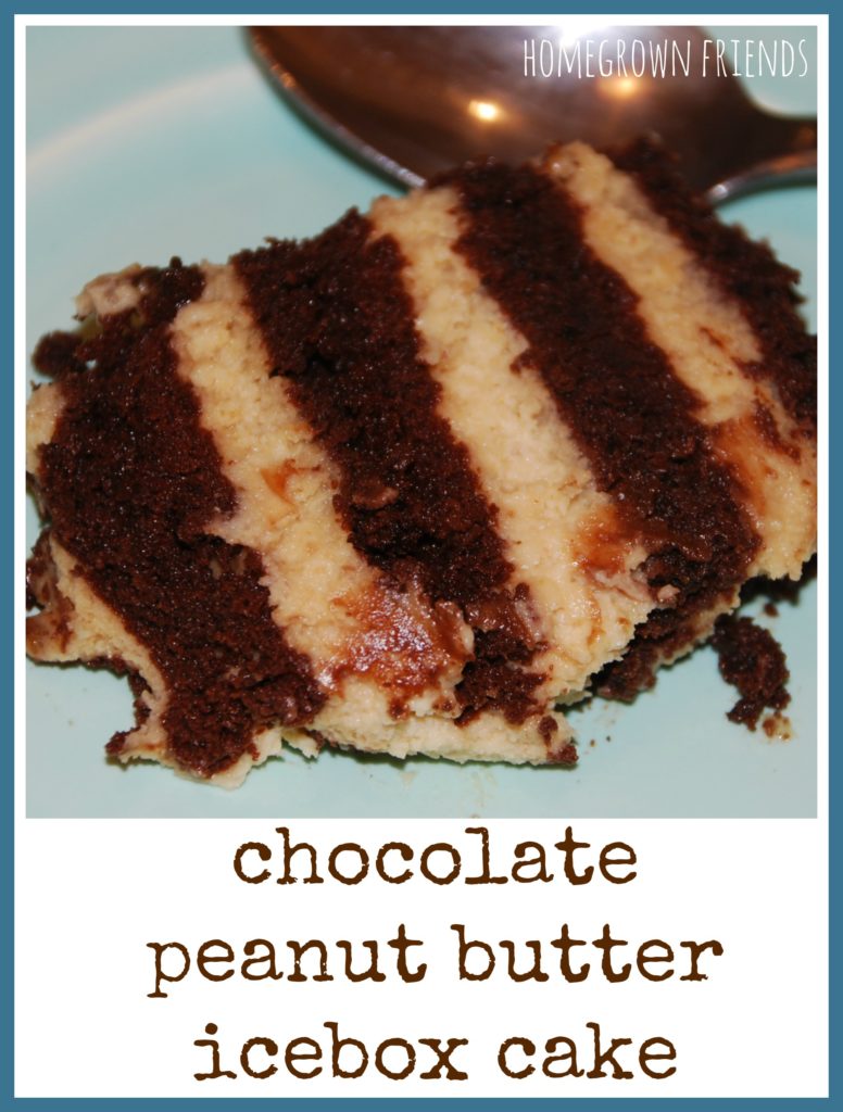 peanut butter ice box cake