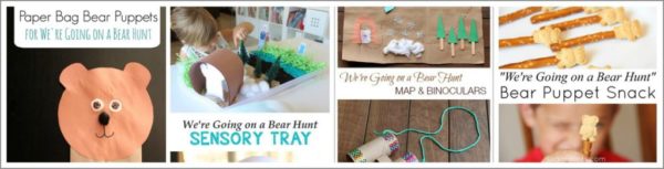 Bear Hunt Sensory Collages - Homegrown Friends