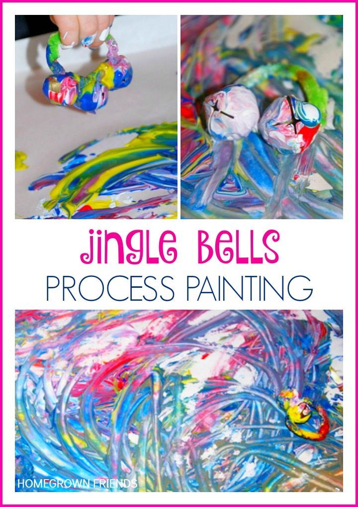 Mess Free Jingle Bell Painting For Babies & Toddlers
