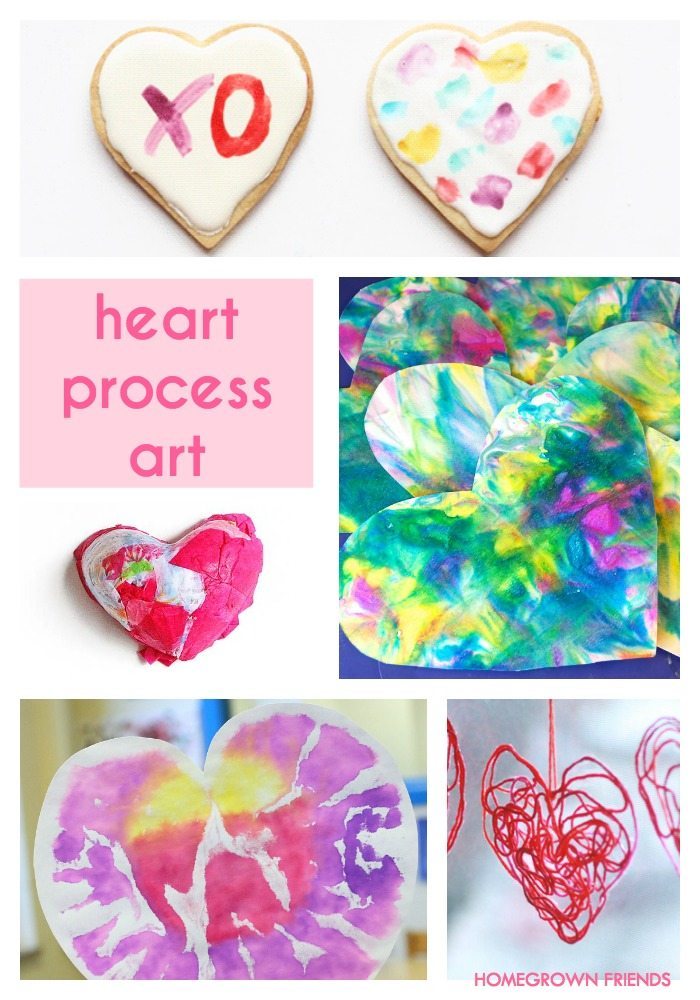 Easy Valentine's Day Process Art Activities - Homegrown Friends