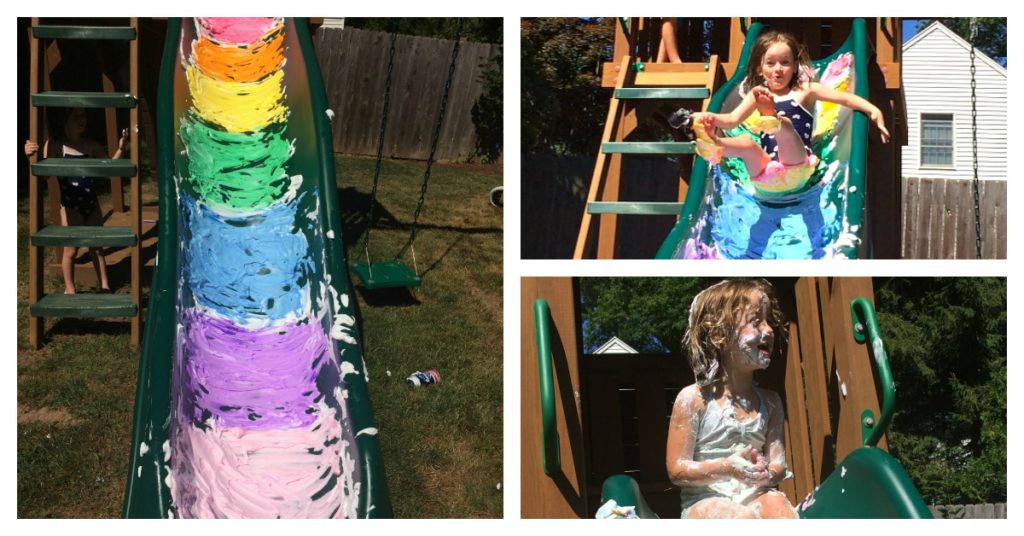 slip and slide rainbow