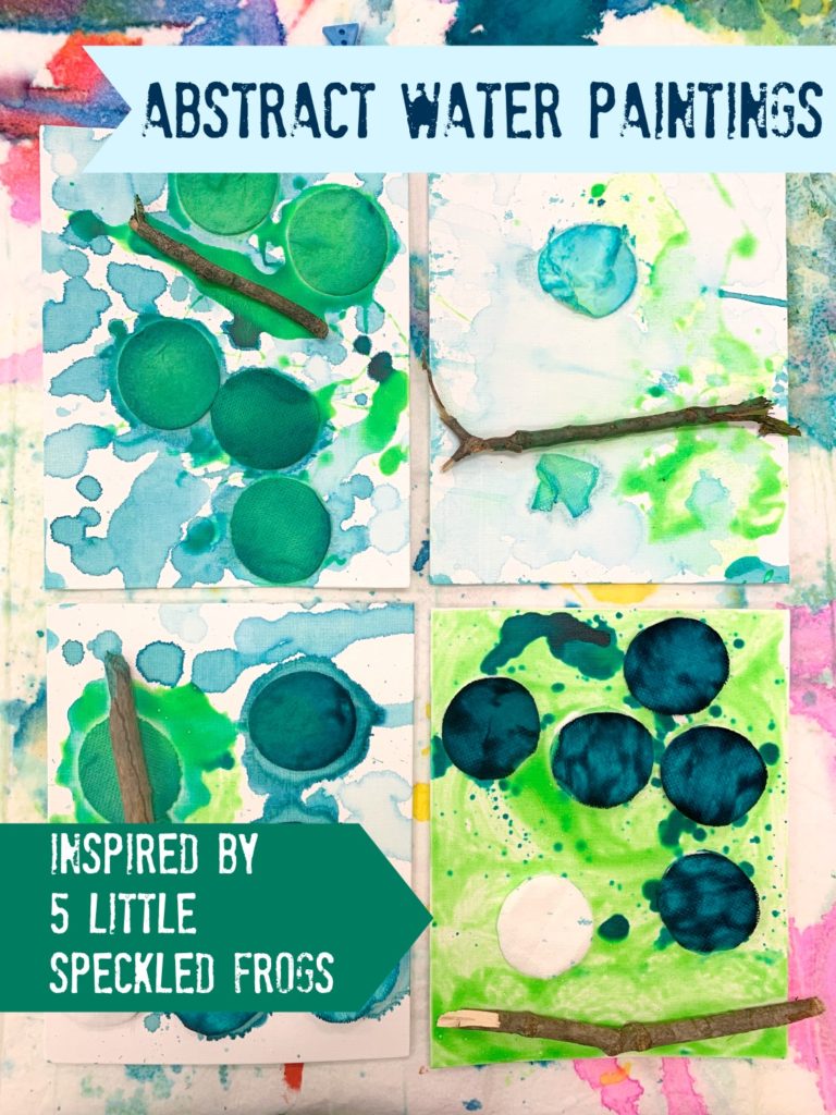 Abstract Water Paintings Inspired By 5 Little Speckled Frogs ...